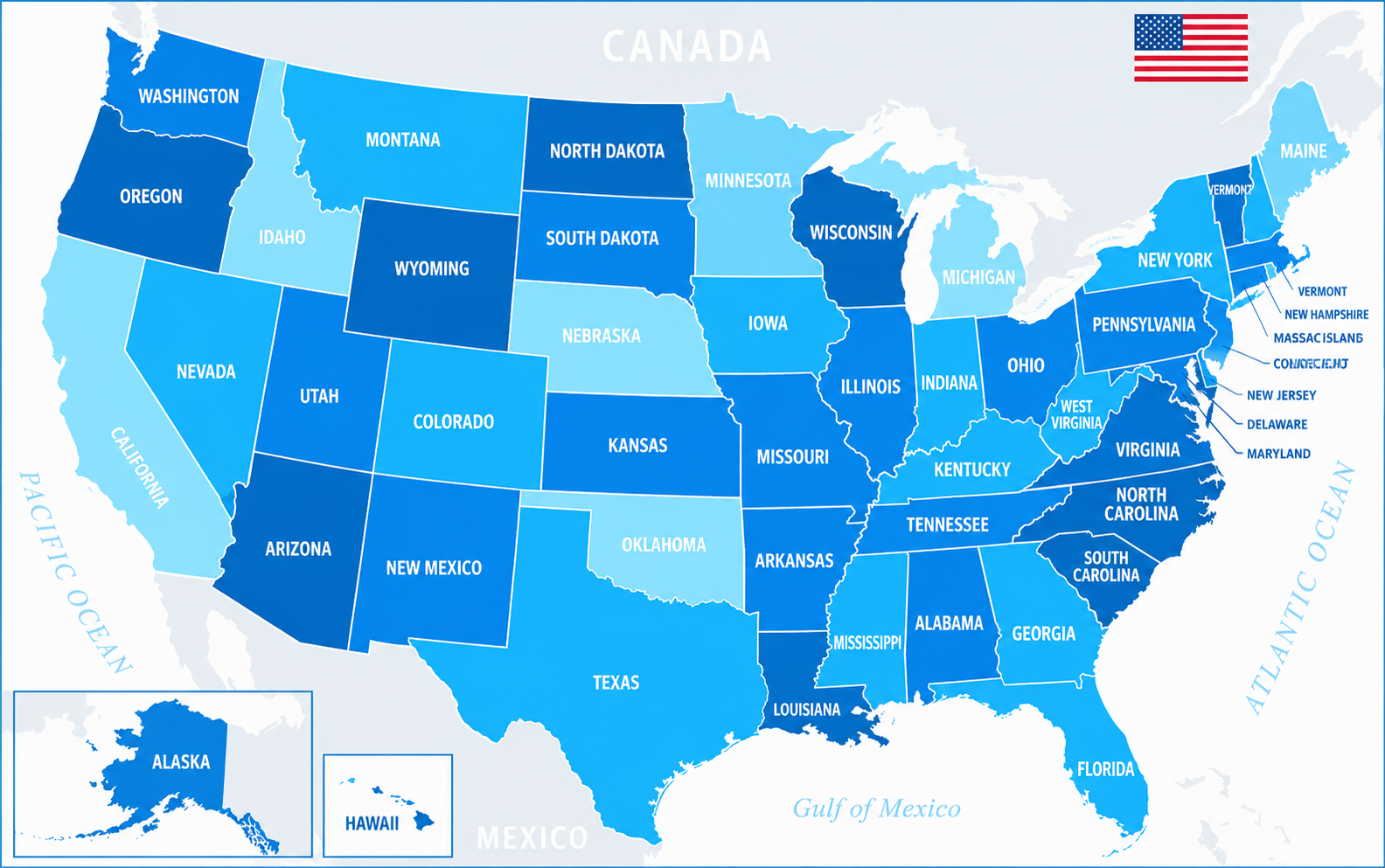 Map of the United States